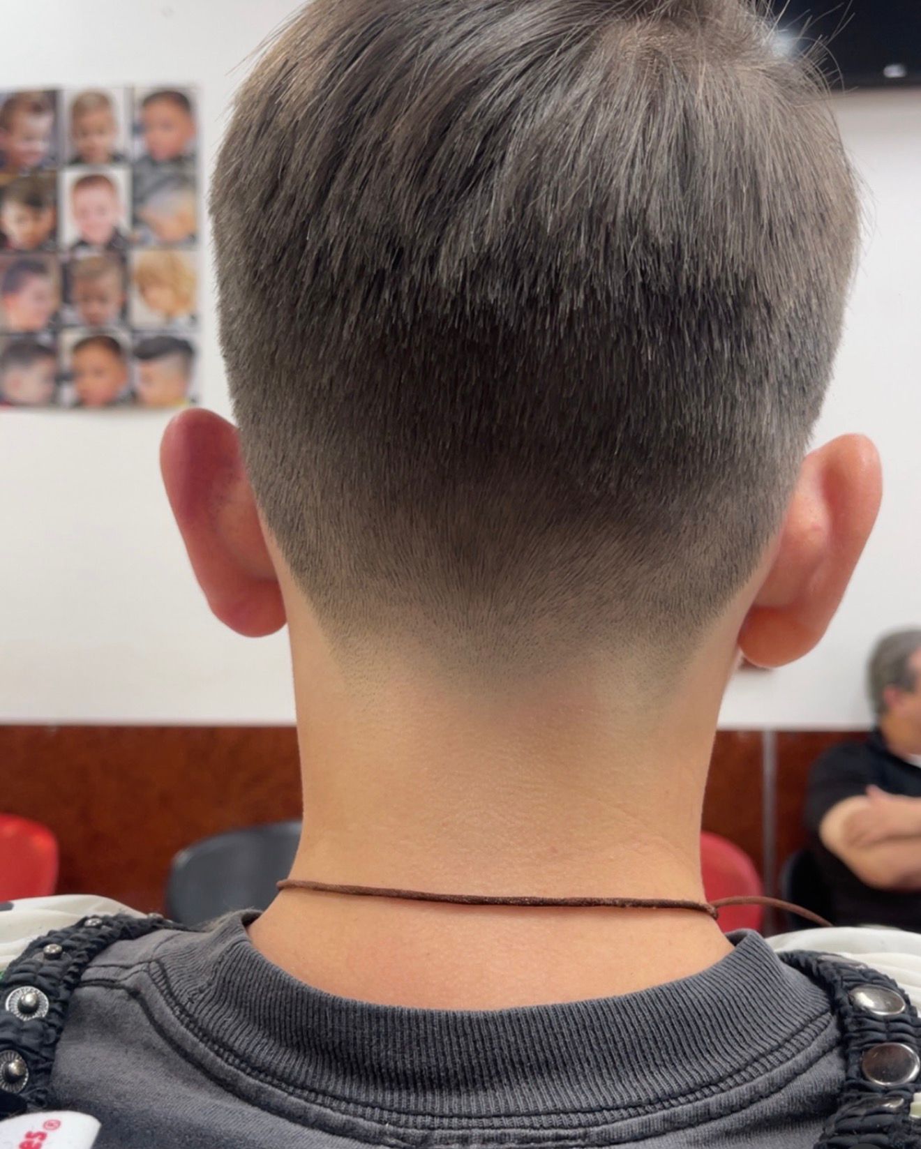 Kids low taper fade with clean nape